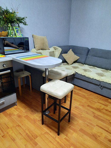 Барный стул Лофт линкольн белый / белый матовый фото покупателя 65