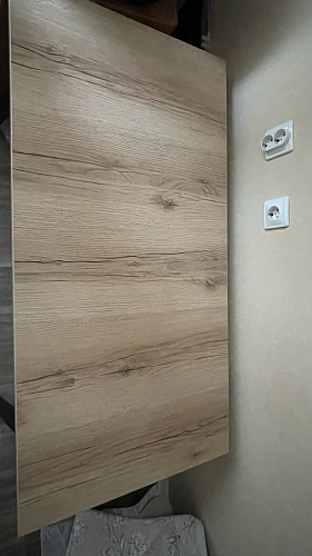 Стол Тринити Лофт 120 32 мм дуб галифакс табако / черный матовый фото покупателя 39