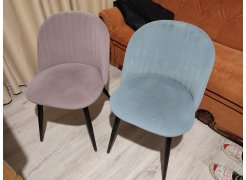 Стул на металлокаркасе Gabi blue / black фото покупателя 923