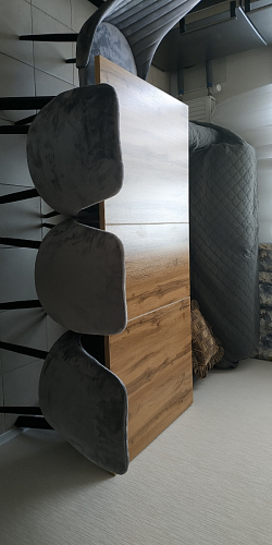 Стол раскладной Колон Лофт 120 32 мм дуб галифакс табако / черный матовый фото покупателя 44