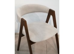 Кресло Kaede beige / темный орех из шоурума 6