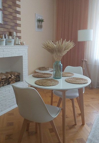 Стол обеденный Вosco/Боско D90 белый / натуральный фото покупателя 19