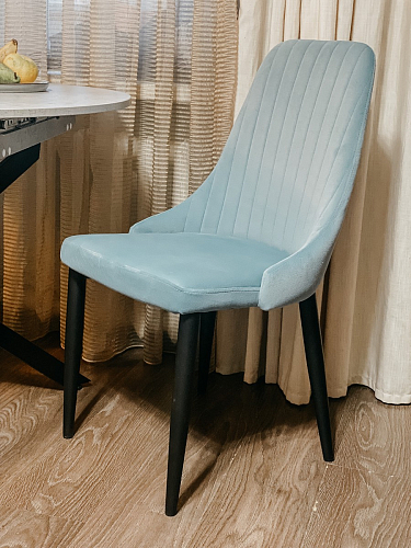 Стул на металлокаркасе Kora beige / black фото покупателя 67