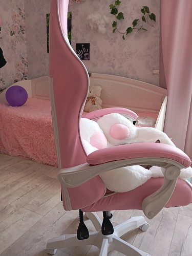 Компьютерное кресло Rodas pink / white фото покупателя 2