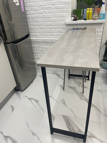 Барная стойка Дилан Лофт 120х50х90 бетон фото покупателя 50