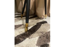 Стул на металлокаркасе Gabi 1 бежевый / черный с серебряными наконечниками фото покупателя 327