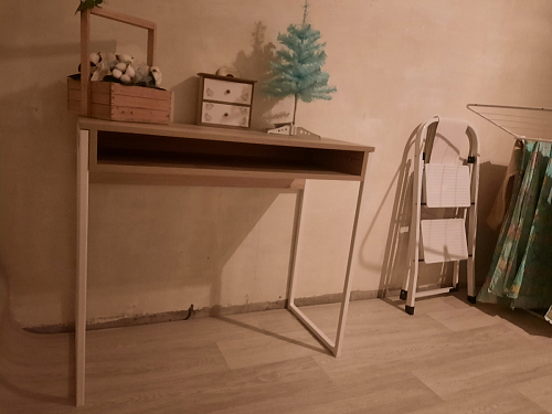 Письменный стол Лео Лофт бетон / черный матовый фото покупателя 19