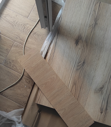 Деревянный стол Лота Лофт 140х80 дуб крафт табачный / черный матовый фото покупателя 622