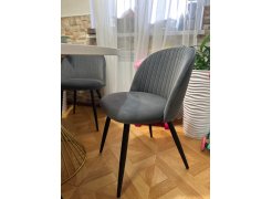 Стул на металлокаркасе Gabi 1 gray / black фото покупателя 348