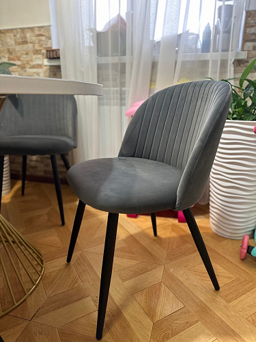 Стул на металлокаркасе Gabi 1 light purple / black фото покупателя 348