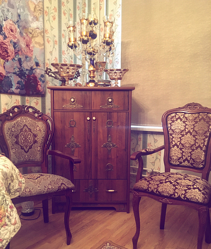 Стул Руджеро патина золото / молочный фото покупателя 3