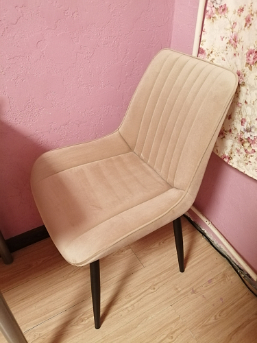 Стул на металлокаркасе Седа К латте / черный фото покупателя 150