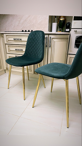 Стул на металлокаркасе Dabl 01 champagne / gold фото покупателя 160