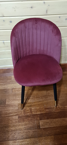 Стул на металлокаркасе Gabi 1 light blue / black / gold фото покупателя 937