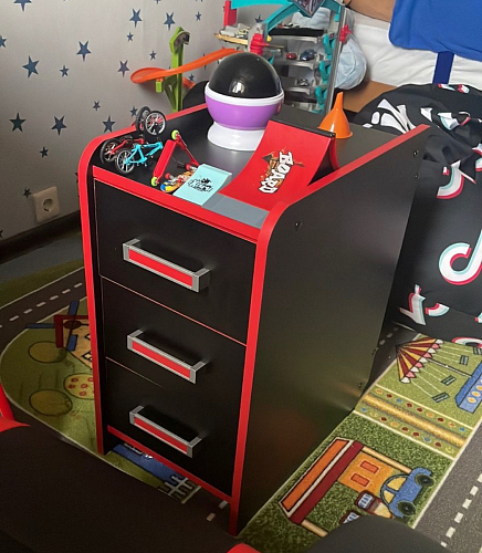 Тумба Ханна черная / красная  - Уцененный экземпляр фото покупателя 134