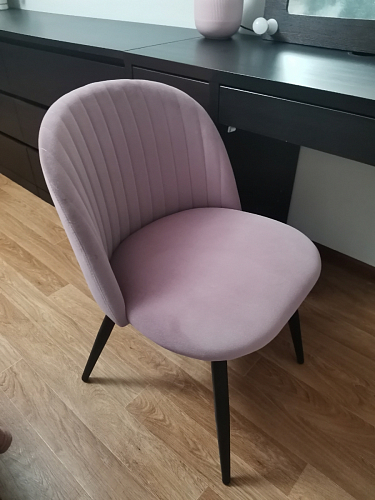 Стул на металлокаркасе Gabi 1 темно-серый / черный фото покупателя 188