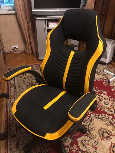 Компьютерное кресло Plast черный / голубой фото покупателя 5