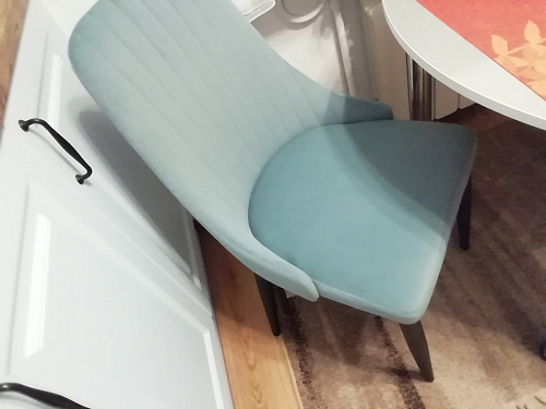 Стул на металлокаркасе Kora light purple / black фото покупателя 3