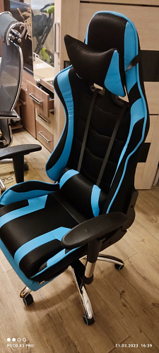 Компьютерное кресло Kano 1 light blue / black фото покупателя 48