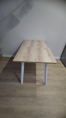 Стол раскладной Колон Лофт 120 32 мм дуб галифакс табако / черный матовый фото покупателя 17