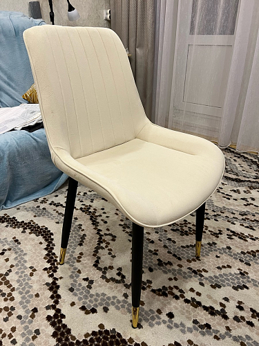 Стул на металлокаркасе Seda 01 blue / gold / black фото покупателя 43