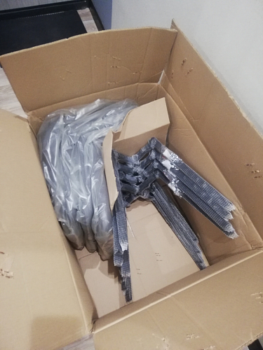 Стул на металлокаркасе Чилли К темно-серый (velutto 32) / черный фото покупателя 360