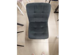 Стул на металлокаркасе Bruk blue / white из шоурума 1
