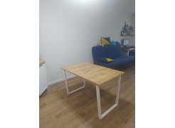 Стол Лота Лофт 140 25 мм юта / белый матовый фото покупателя 184