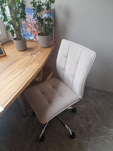 Компьютерное кресло One флок серый 29 фото покупателя 7