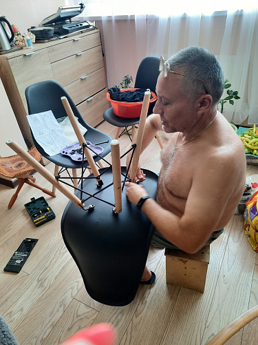 Пластиковый стул Eames PC-015 серый фото покупателя 271