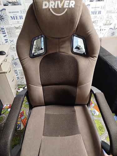 Компьютерное кресло Driver/Драйвер кожзам черный / серый фото покупателя 35