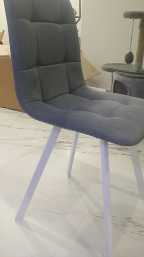 Стул на металлокаркасе Чилли синий / белый фото покупателя 1149