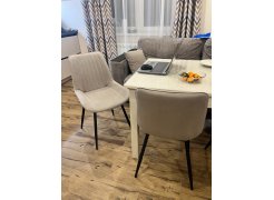 Стул на металлокаркасе Вейв темно-серый / черный фото покупателя 178