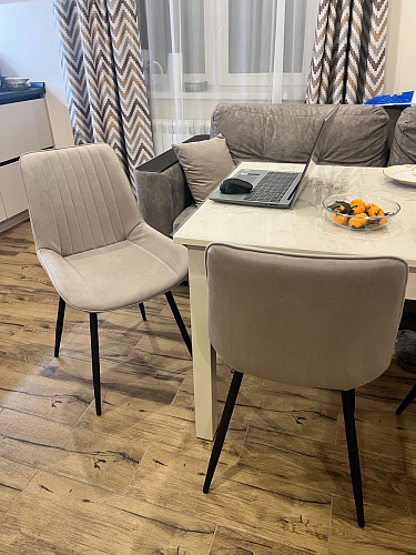 Стул на металлокаркасе Седа К кирпичный / черный фото покупателя 178