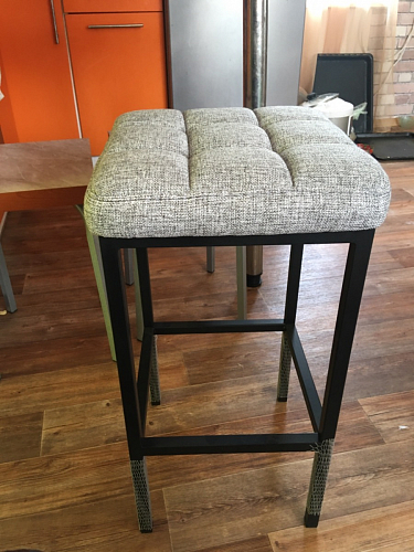 Барный стул Лофт ткань канди грей / черный матовый фото покупателя 286