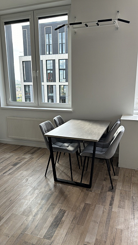 Деревянный стол Лота Лофт 120х75 белый матовый / дуб крафт золотой фото покупателя 535