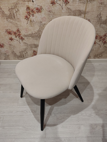 Стул на металлокаркасе Gabi 1 light blue / black / gold фото покупателя 973