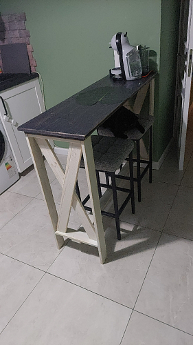 Барный стул Лофт линкольн белый / белый матовый фото покупателя 231