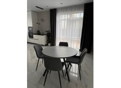 Стул на металлокаркасе Вейв светло-серый (hl 63) / 10К черный каркас фото покупателя 85