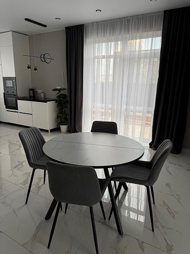 Стул на металлокаркасе Седа К латте / черный фото покупателя 85