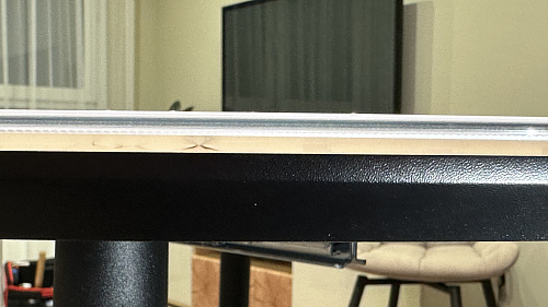 Стеклянный стол Абилин 100(140)х100х76 мрамор черный / черный матовый фото покупателя 84