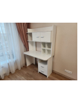 Письменный стол СКЛ-Прям130Р+НКЛХ-130 БЕ белый: отзыв о товаре