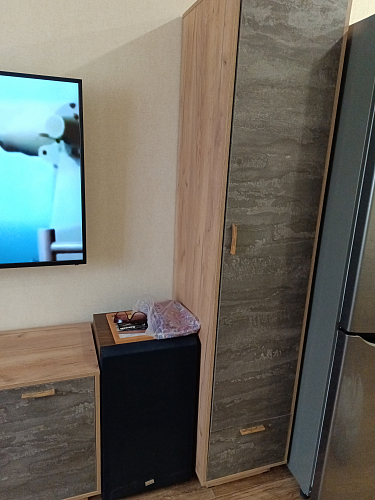 ТВ-тумба Эго Т-2 на подиуме дуб крафт золотой / белый глянец фото покупателя 4