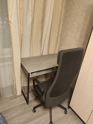 Письменный стол Леон Лофт бетон / черный матовый фото покупателя 199