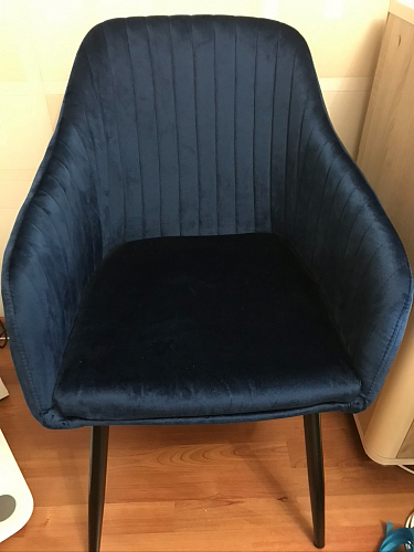 Стул на металлокаркасе Slam dark blue фото покупателя 26