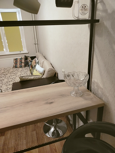 Барный стол Нари 120х50х171 делано / черный матовый фото покупателя 14