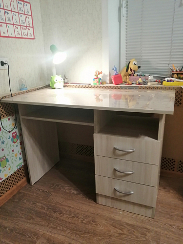 Стол письменный Бриз МДФ волна лайм / ясень светлый фото покупателя 194