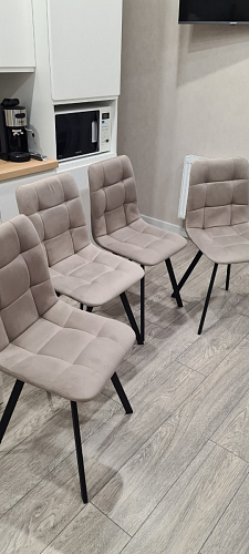 Стул на металлокаркасе Чилли черный / зеленый фото покупателя 1224