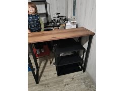 Барная стойка Дилан Лофт 120х40х90 бетон светлый фото покупателя 137