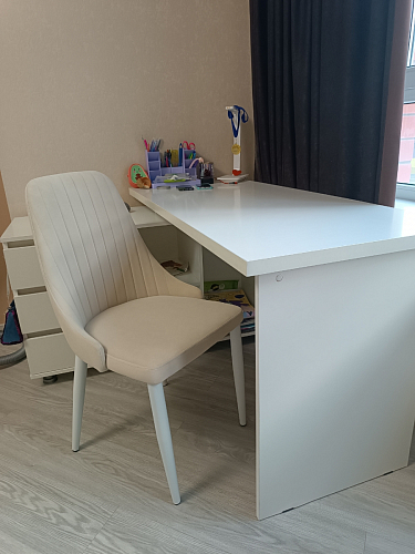 Стул на металлокаркасе Kora green / black фото покупателя 7